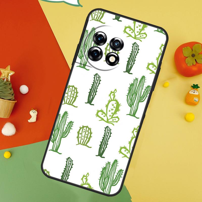 

Cactus Pattern Back Case For OnePlus 13 15 13R 13T 12 12R 11 10 10T 8T Nord 5 CE 4 2 3 Lite N20 N30 Cover OnePlus Nord 5