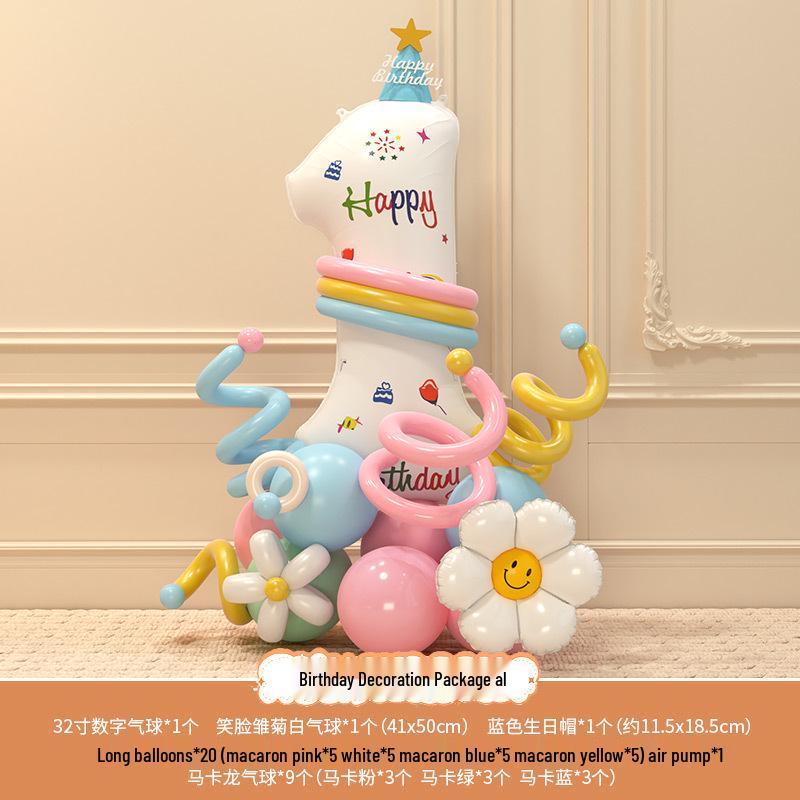 Accessori fotografici per il 3° compleanno del bambino: Palloncini e Decorazioni Numeriche