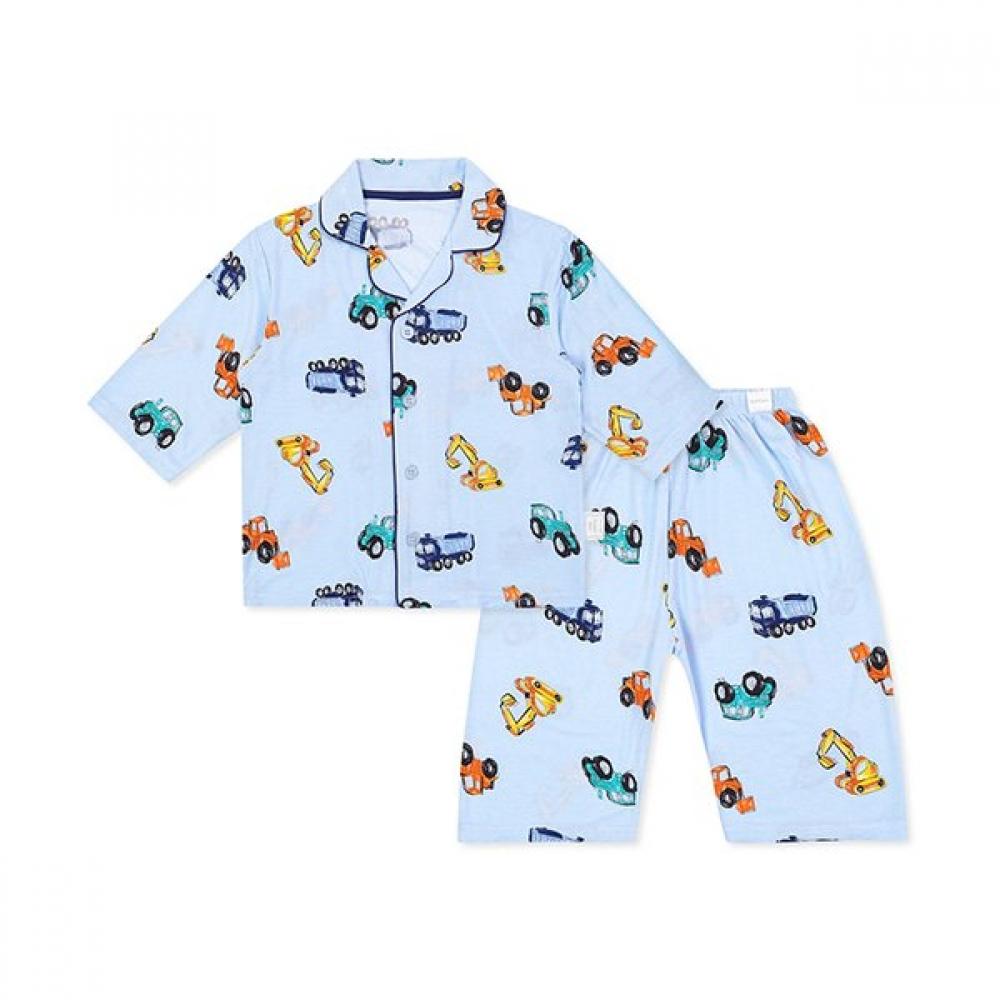 Organicmom Yellowchamomile Modal 3 4 Kids Pajamas Mlsssw04 minted/100