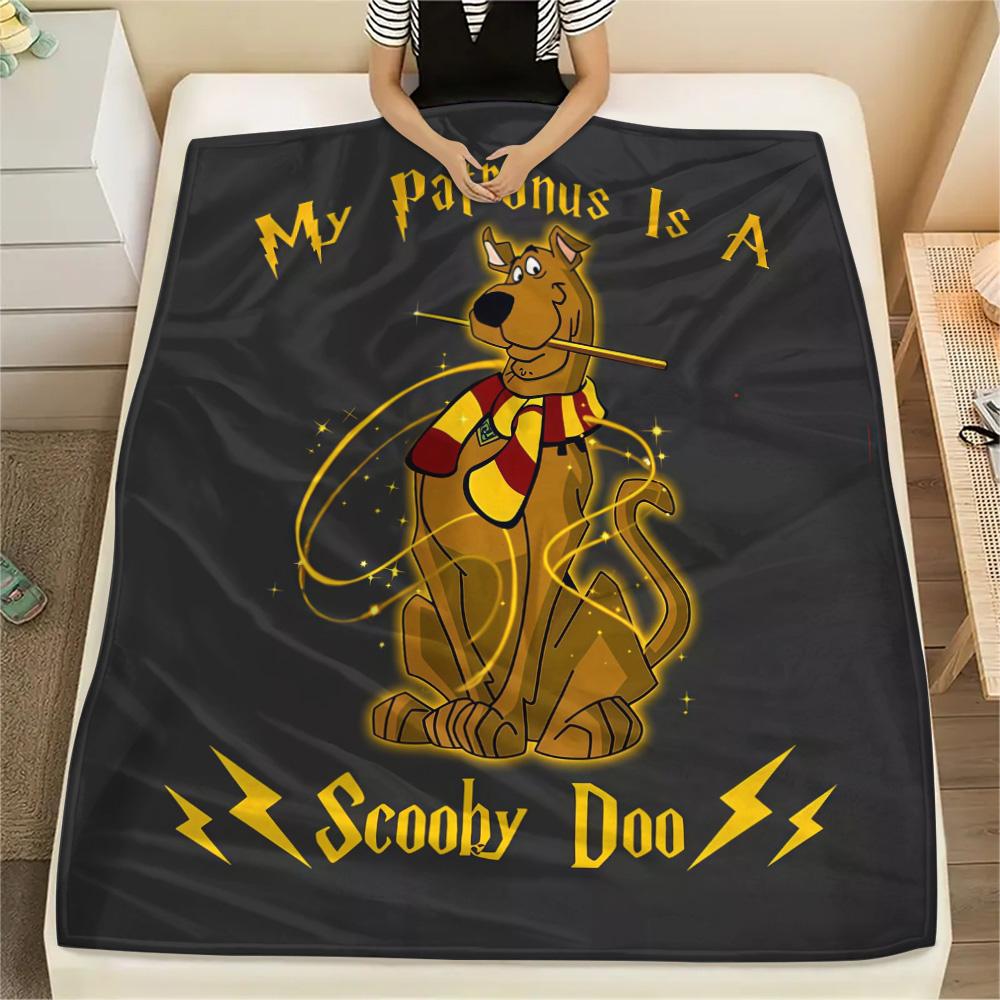 Scooby Flannel Blanket, High Quality Comfortable for All Seasons, Home Decor, Warmth and Comfort