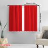 2D Flat Printing 2pcs Curtains Red Durable 100% Polyester Fabric Without Electricity Party Decorations for New Year Celebrations