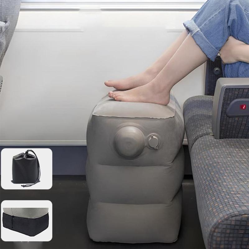 Push-up Inflatable Foot Rest Pillow Foot Rest Recliner Cushion for Muscle Soreness Relief in Travel or Office