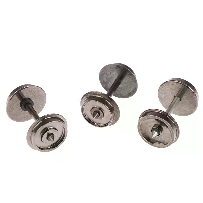 2pcs 1: 87 36'' Train HO Scale Metal Wheels for Model DC Wheel Set C8724 For Kids Safe Material