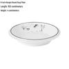irregular chinese underglaze ceramic deep plate