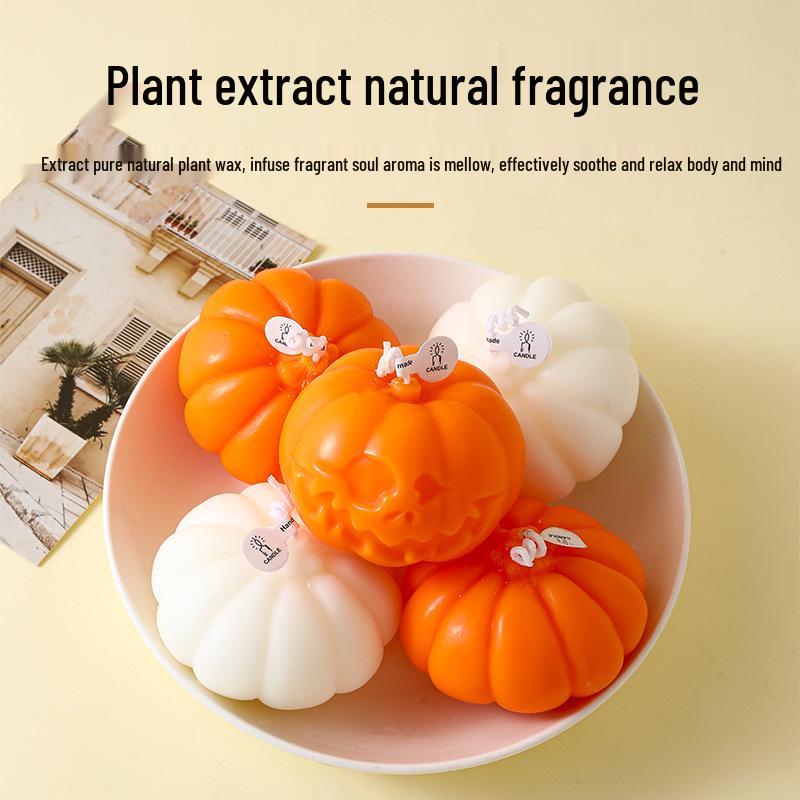 Halloween Pumpkin Scented Candle: Festive Birthday Gift & Cute Souvenir Pumpkin Candle