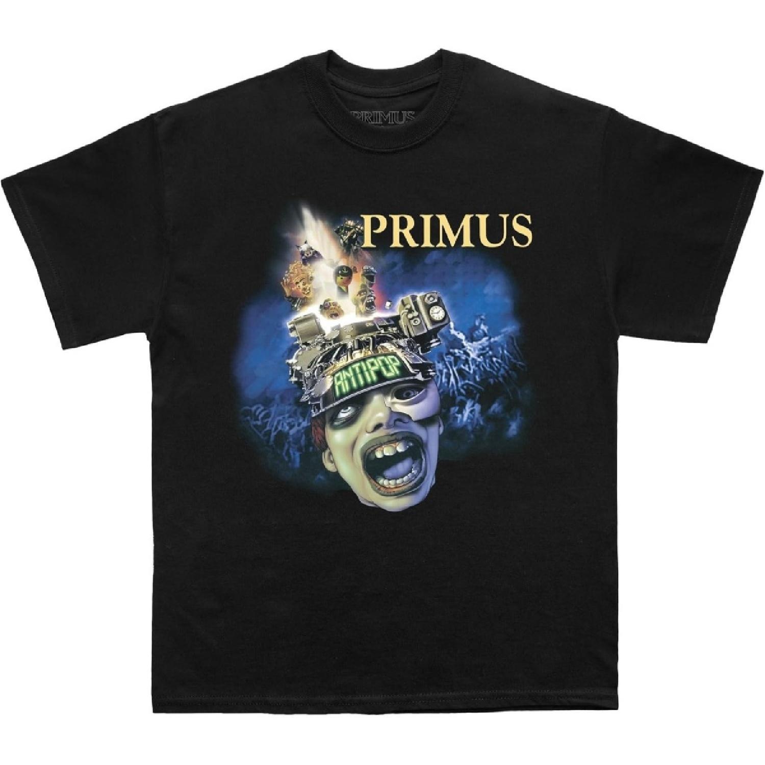 Primus Men s Antipop T-Shirt Black _ Officially Licensed Merchandise S