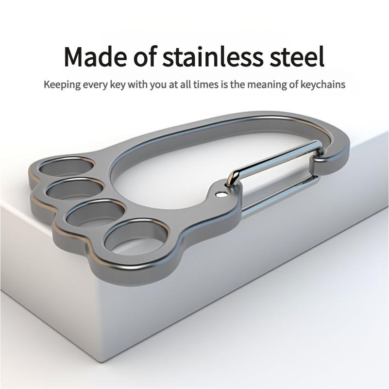 Keychain in The Shape of a Small Footprint, Multi-Ring Personalized Anti-Loss Accessory for Car Keys