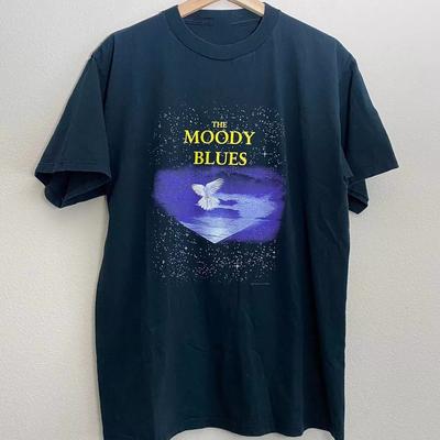 T-shirt Unisexe Noir Taille Réelle S-5XL pour la Tournée The Moody Blues 98