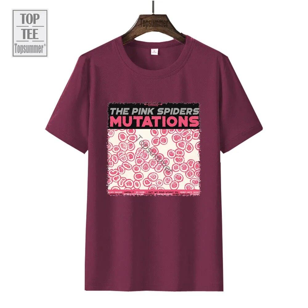 Mutations Album T-Shirt The Pink Spiders Tour T Shirt Unisex'S Pop Streetwear Oversize T-Shirts Women'S Short Sleeve Top