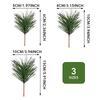 Künstliche Grüne Kiefernadeln Zweige Kleine Äste Stiele Picks für Weihnachts-Blumenarrangements Kränze und Feiertagsdekorationen