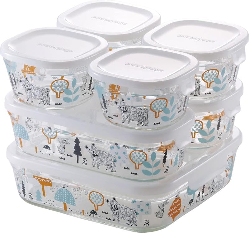 

glass airtight container Shinji Kato Mori no Naka de System Set Pack Range [OKN] Heat-resistant & PS-PRNSNE7