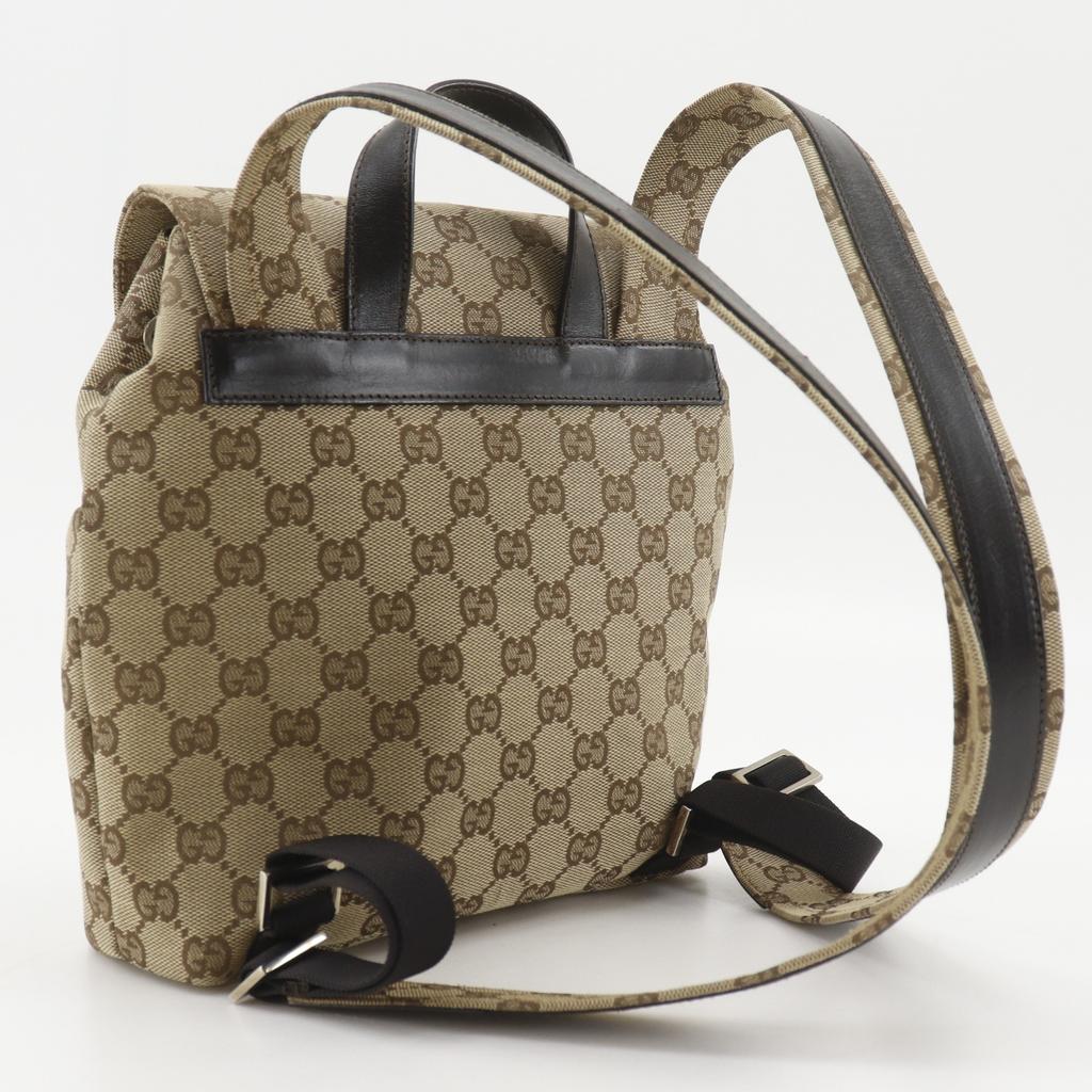 GUCCI Backpack Daypack 003.0242 Brown GG canvas Women Used