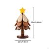 Wooden Trivets Set Anti Slip Foldable Placemat Cup Coasters with Stand Wood for Dishes