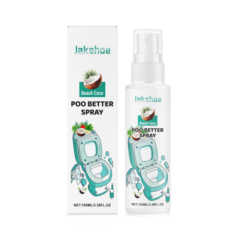Jakehoe Toilet Spray Før Skylning Skaber Lugtbarriere Naturlig Toilet Deodorizer Plantebaseret Badeværelsesfrisker Til Hjemmet Rejse