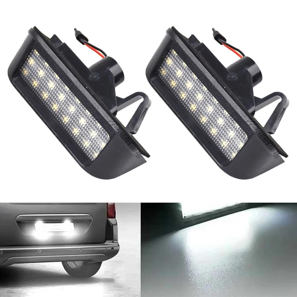 2Pcs Canbus LED Number License Plate Lights Lamps for Peugeot Expert Partner Rifter Citroen Berlingo Jumpy Fiat Scudo Toyota