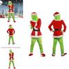 Halloween And Christmas Grinch Stole Christ Cosplay Costume Accessory Set For Party Wear