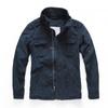 Men Officer Costume Jacket Casual Wear Stand Collar Sportswear Denim Jacket Men Green Winter Coat