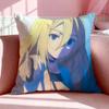 Anime A-Angels Of Death Cushion Cover Breathable Linen Pillowcase Summer Odorless Eco-Friendly Invisible Zipper Washable