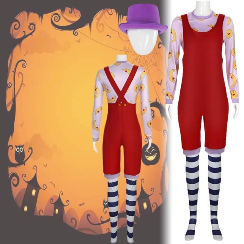 Shoulder Clown Hat Strap Workwear Bib Cosplay Halloween Perform Costume Party