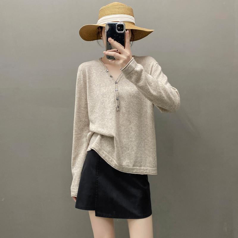 Qinghe 100% Pure Cashmere Women's Sweater - Ultra Soft Luxury Winter Pullover