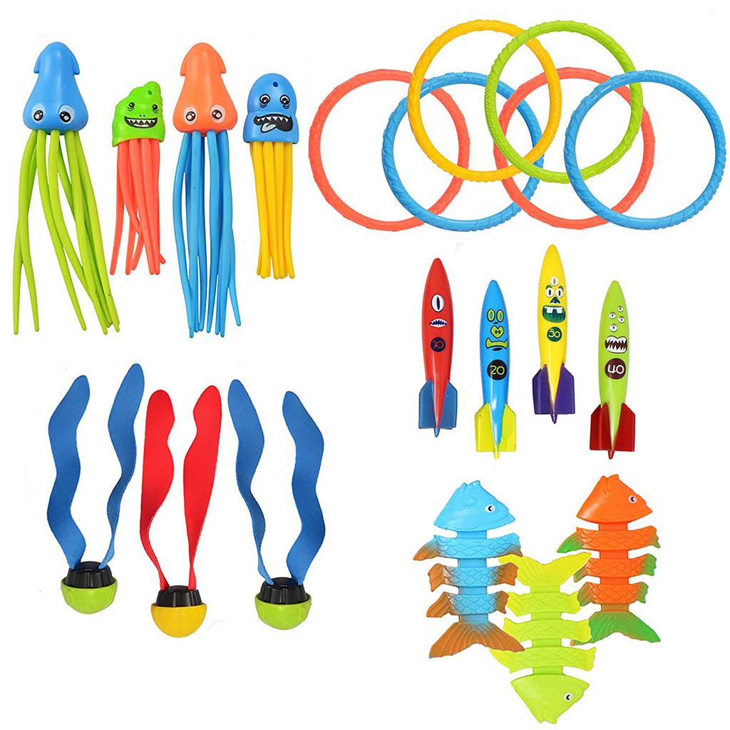 Exciting Underwater Dive Toys For Kids Featuring Colorful Rings And Torpedoes For Pool Play