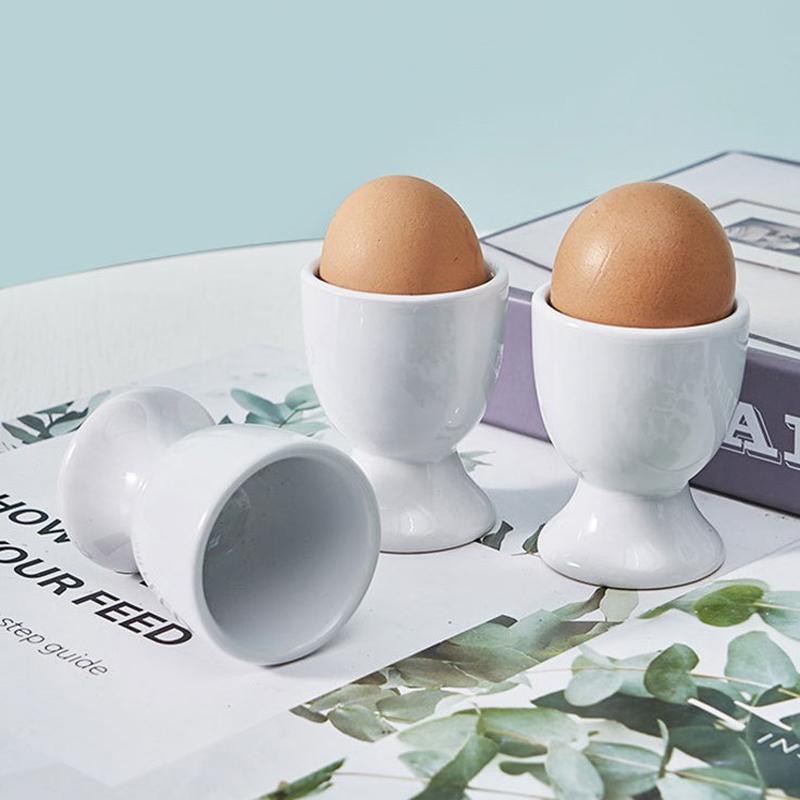 Držák na vejce Bílý Držák na misku Tvrdá Měkká vařená vejce Snídaňový držák na vejce Banket Potřeby na vejce Kuchyňské doplňky