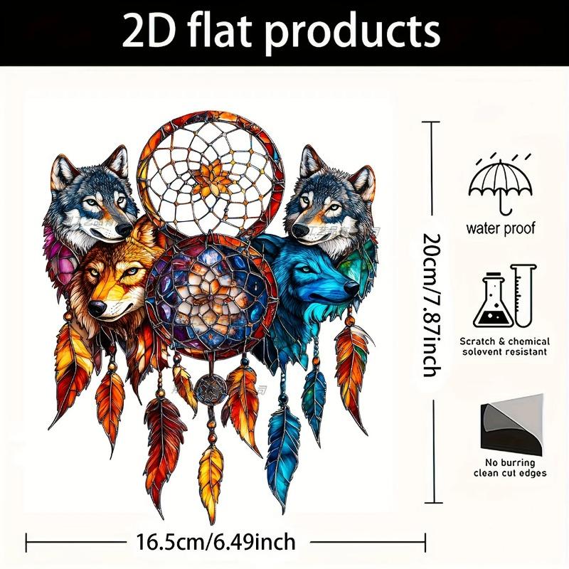 Acrylic Dream Catcher Series, Waterproof and Scratch-proof, Acrylic Indoor and Outdoor Atmosphere Decoration Pendant