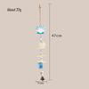 Mediterranean Handmade Wooden Starfish and Shell Wind Chime Pendant for Seaside Decor