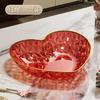 Love Fruit Plate Festive Coffee Table Fruit Plate Home Living Room Light Luxury High-End Snacks Premium Crystal Fruit Pot Candy Plate