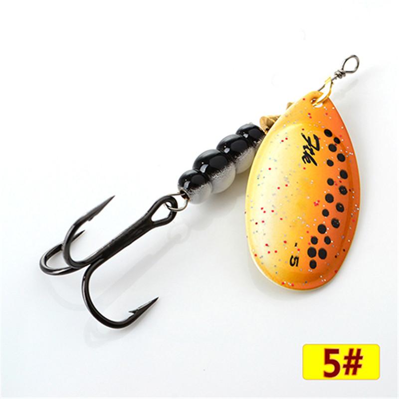 

Риболовна блешня Mepps FTK 1/5 шт. Різні кольори басових приманок Size 5 бежевий