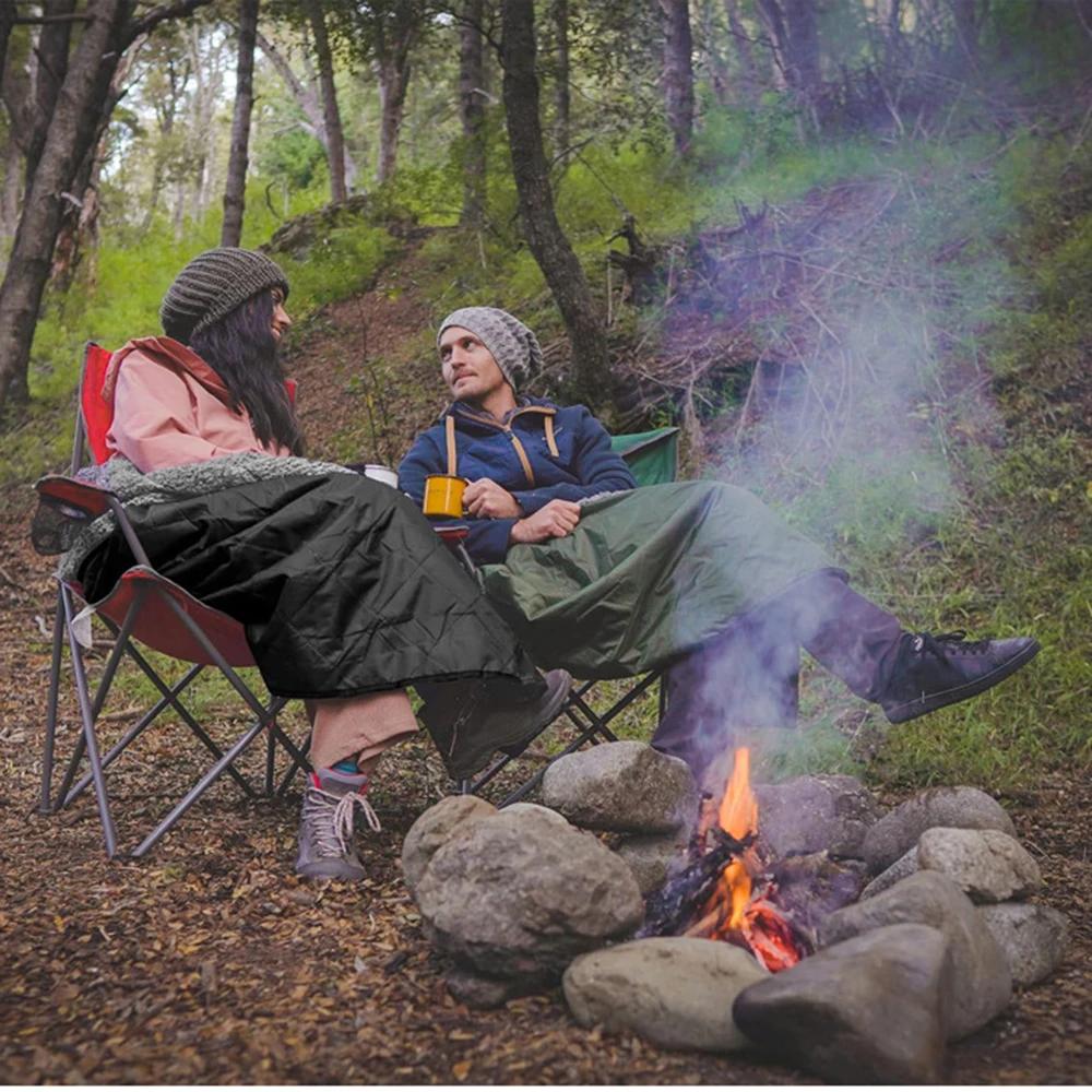 Waterproof Outdoor Blanket Windproof and Warm Extra Thick Fleece Great for Camping, Picnics, Beaches, Stadiums