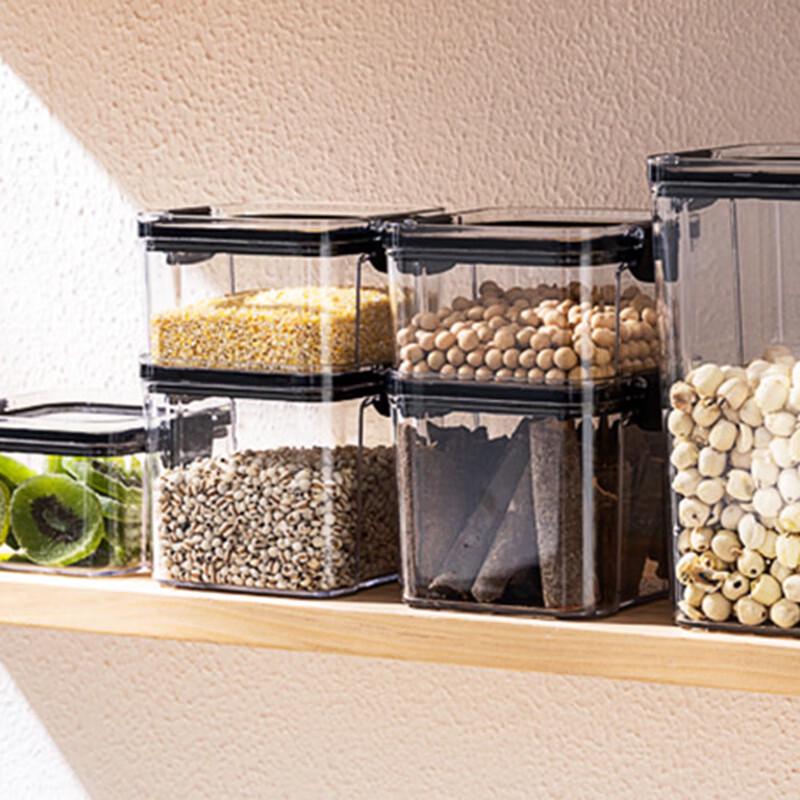 Airtight Transparent Plastic Food Storage Jar