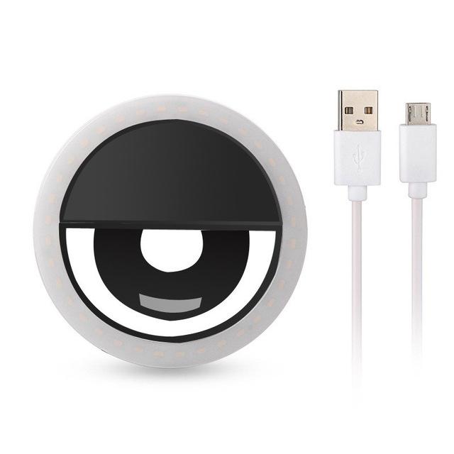 USB Charging Selfie Lights for Mobile Phone Clip Lens Ring LED Light Lamp Flash Beauty for Live Broadcast / Product Photography