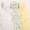 3 Roll/set 5m Frayed Edged Satin Handmade Chiffon Silk Ribbon for Wedding Invitation Bouquets Birthday Party DIY Decoration Gift