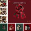 Versatile Christmas Tree Red Knitted Scarf Women'S Match Christmas Gifts Autumn Winter Warm Neck Protection Scarf Green Scarf