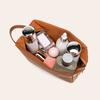 Fold Down Cosmetic Bag Portable Travel Makeup Bag Large Capacity Foldable Makeup Pouch for Easy Access Dresser Daily Use