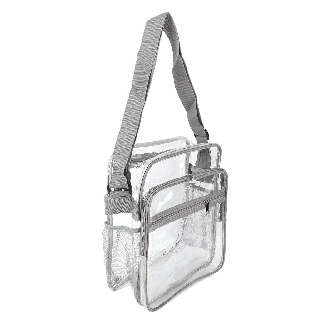 Clr Shoulder Bag Fashion Lightweight Large Capacity PVC Transparent Shoulder Bag for Travel Concerts Sports Events