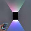 Telecontrol LED Wall light 3W Modern Indoor Wall Lamp, Up Down colorful Wall Mount Lights for Living Room Hallway Bedroom