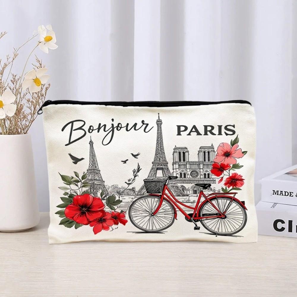 Floral Print Travel Makeup Organizer Large Capacity Toiletry Case Durable Cosmetic Bag  Bridesmaid