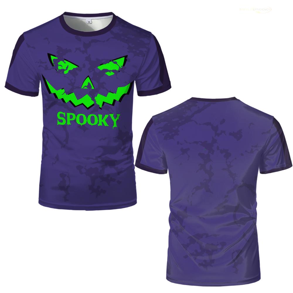 Halloween Horror Pumpkin Graphic T-shirt Festival Party Casual Cosplay Tops Breathable Quick Dry Fashion Streetwear Tshirt