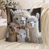 Soft Plush Alpacas Pillowcase Comfortable Fabric for Bedroom Sofa Decoration