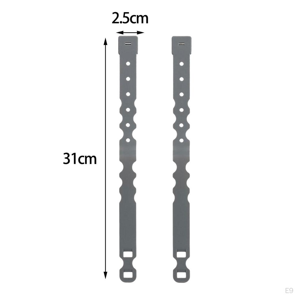 2 Pieces Malice Clips Strap Buckle Flexible for Backpack Pouch Bag Accessory
