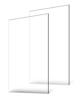 Plexiglass Acrylic Sheets, 2-Pack Plastic Sheet, 24 X 48 Inch 1/8 Inch Thick Clear Plastic Cast Transparent Glass for Crafting Projects