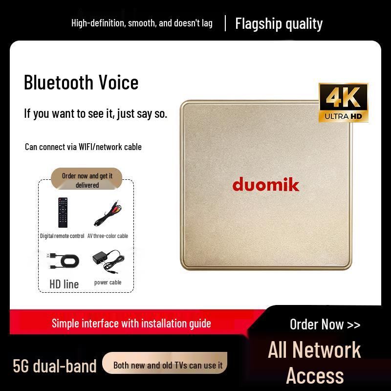 

4K TV Receiver Set-Top Box: HD Network Streaming and Export Trade Hot Item Customized (Contact Support)