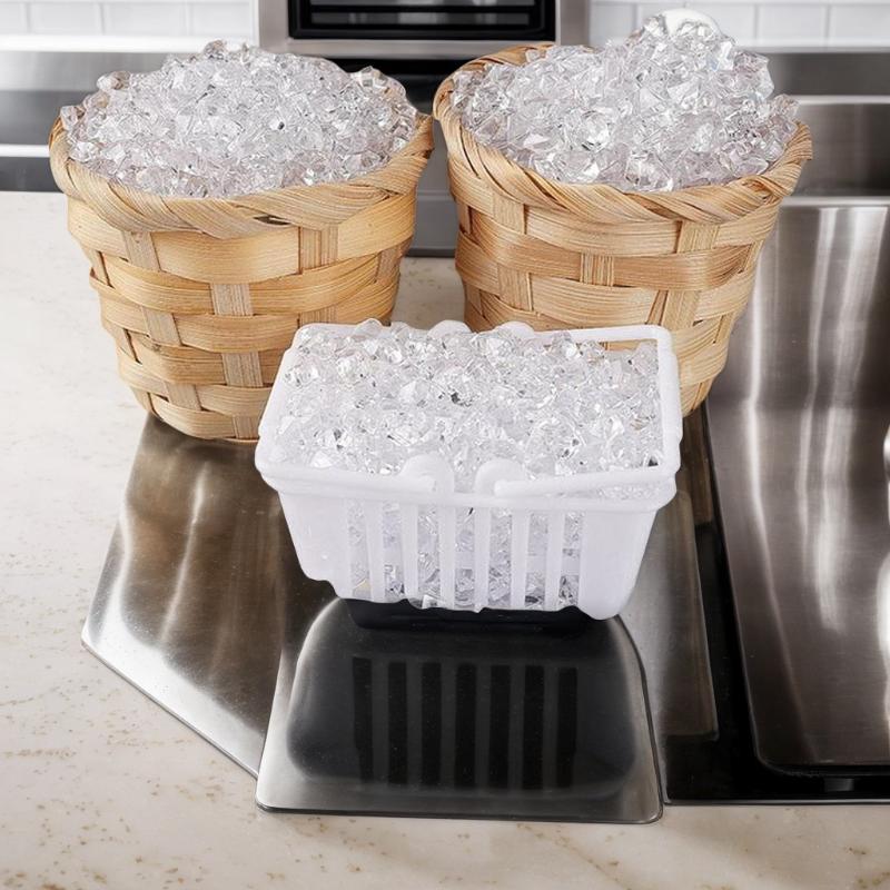 One Set Mini Replica Transparent Ice Grains for Miniature Home Decoration