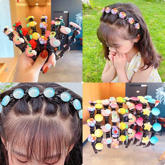 Kid Headband Various Patterns High Elasticity Decorating Colorful Cute Hair Band Clip Strawberry Headwear Accessory for Girls