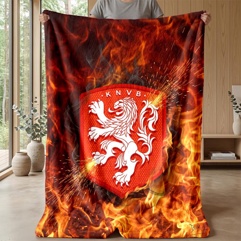 Coperta in Flanella con Stampa Aston Villa, Morbida Calda Leggera Coperta da Divano Letto Campeggio