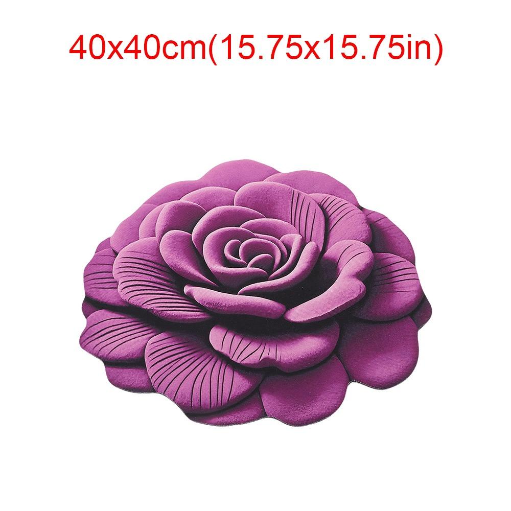 Soft Flower Carpet Non-slip Bathroom Floor Mat Peony Floor Mat  for Living Room Tea Table Bedside