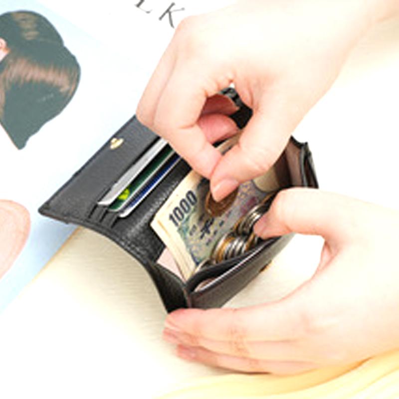 Letters Pebble Pattern Japanese Style Leather Small Wallet Multi-Card Slot Ultra-Thin Card Holder Zipper Mini Coin Purse