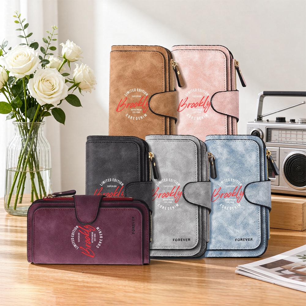 Vintage Long Wallet for Daily Use Casual Multi Card Holder Stylish Functional Money Purse